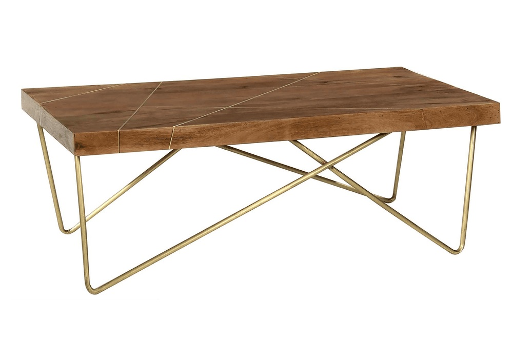 Neemra Wood & Iron Coffee Table