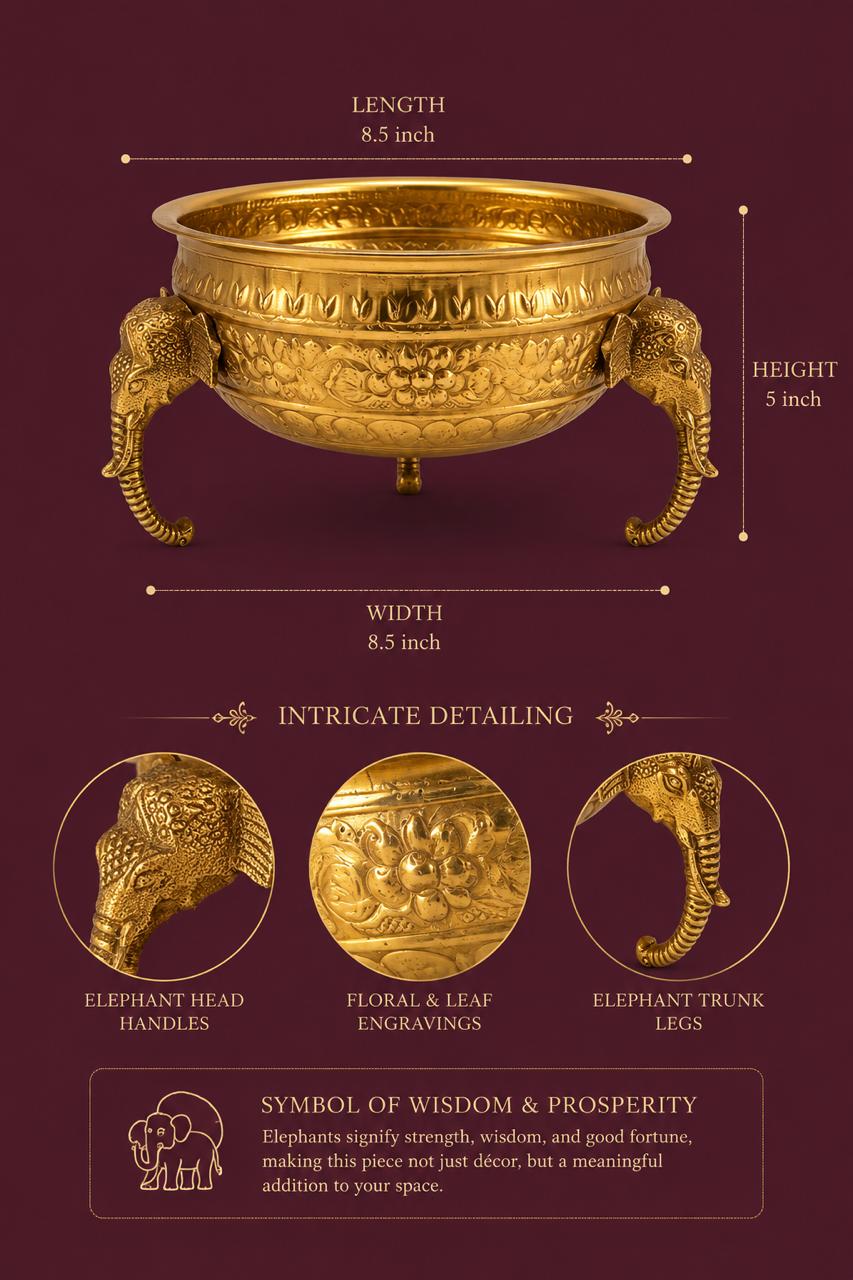 Gajraj Heritage Brass Urli