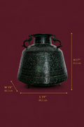 Verdigris Etched Brass Heritage Vessel - That Carries Civilizations