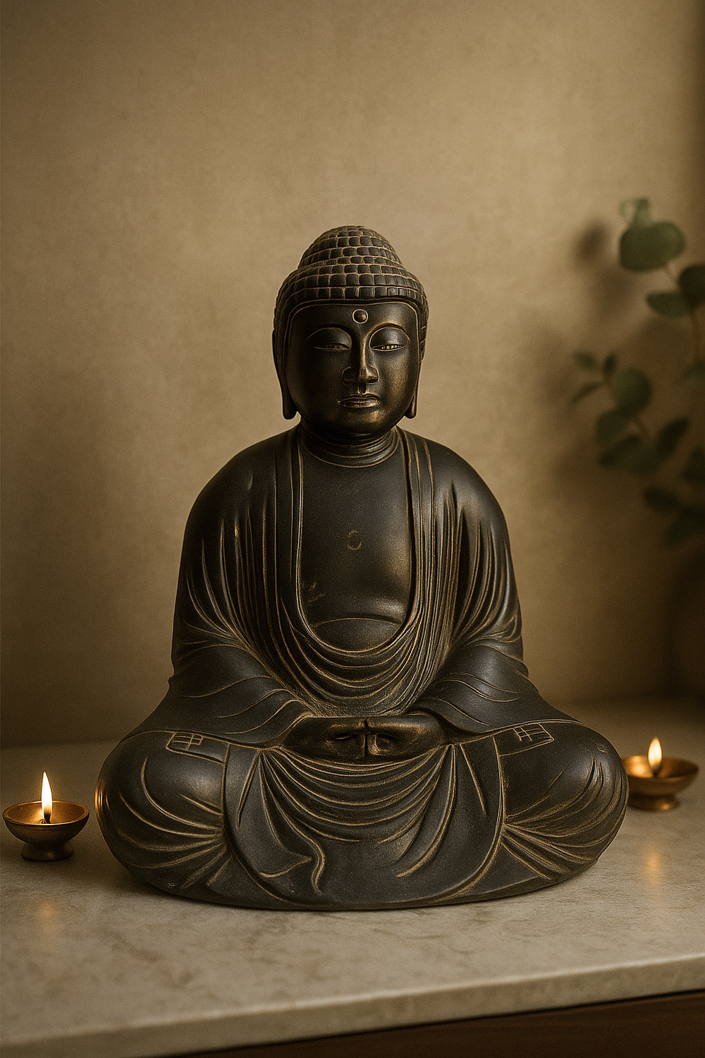 Meditating Buddha – Bronze