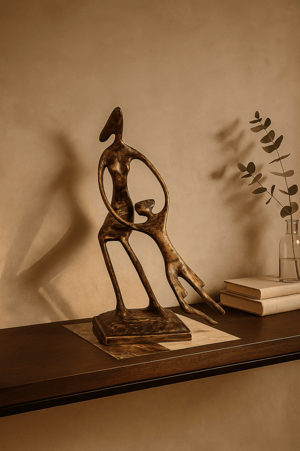 Mother & Child – Brass Abstraction