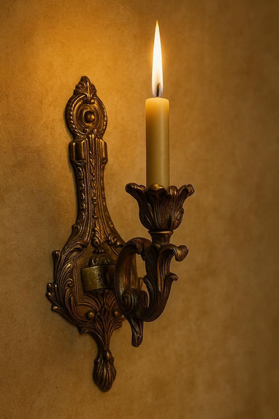 Single Brass Candle Sconce – Ek Jyot