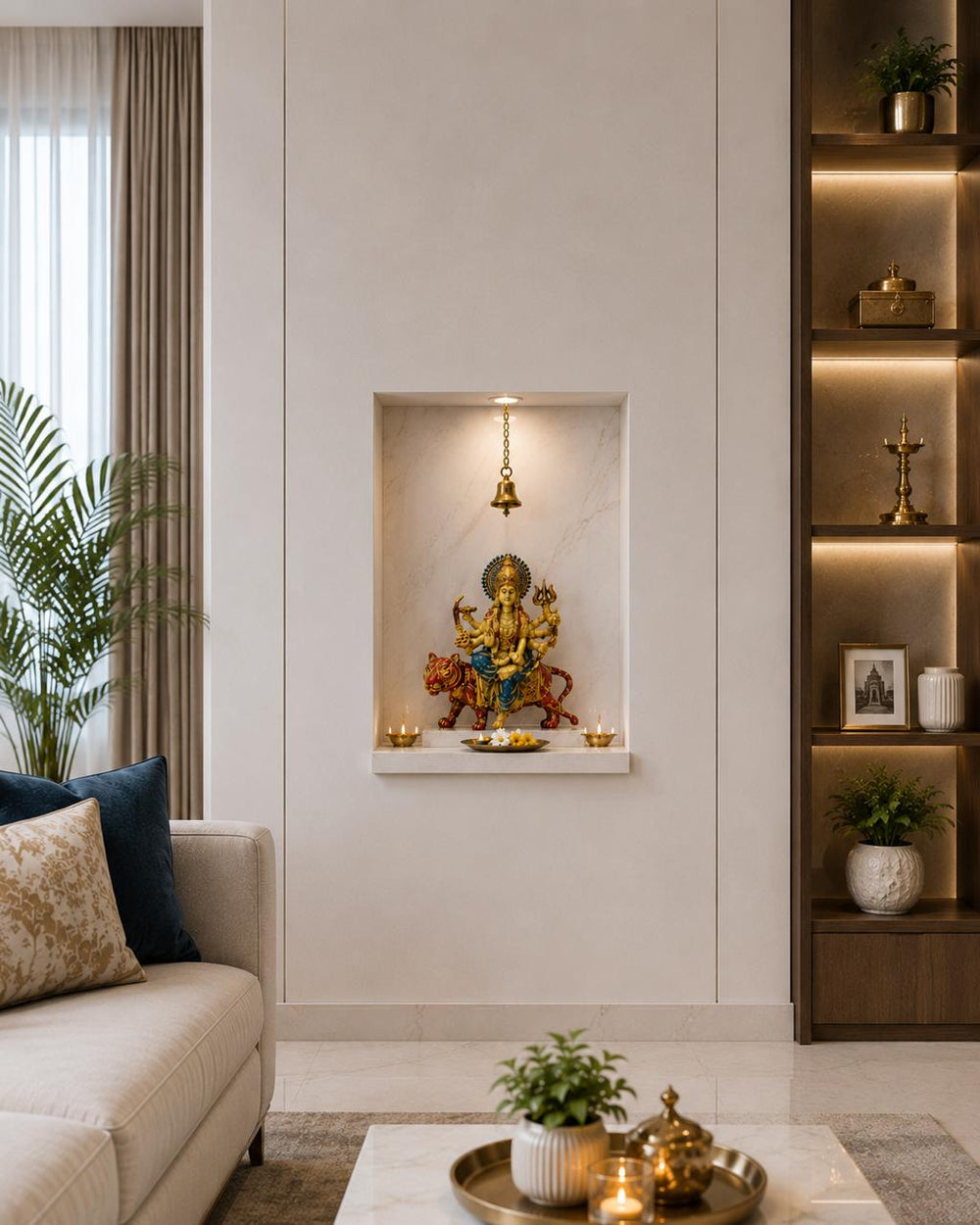 The Eternal Shakti | Coloured Brass Sculpture