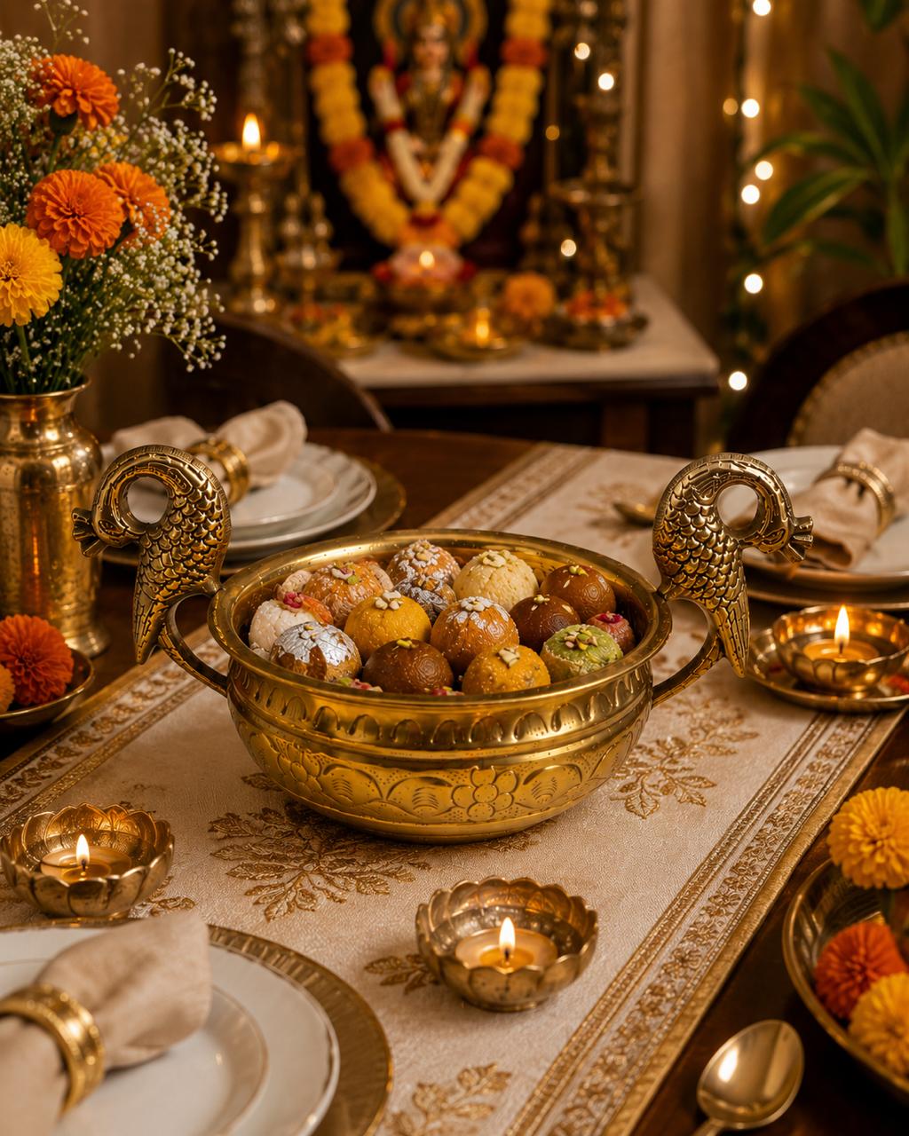 Mayur Heritage Brass Urli