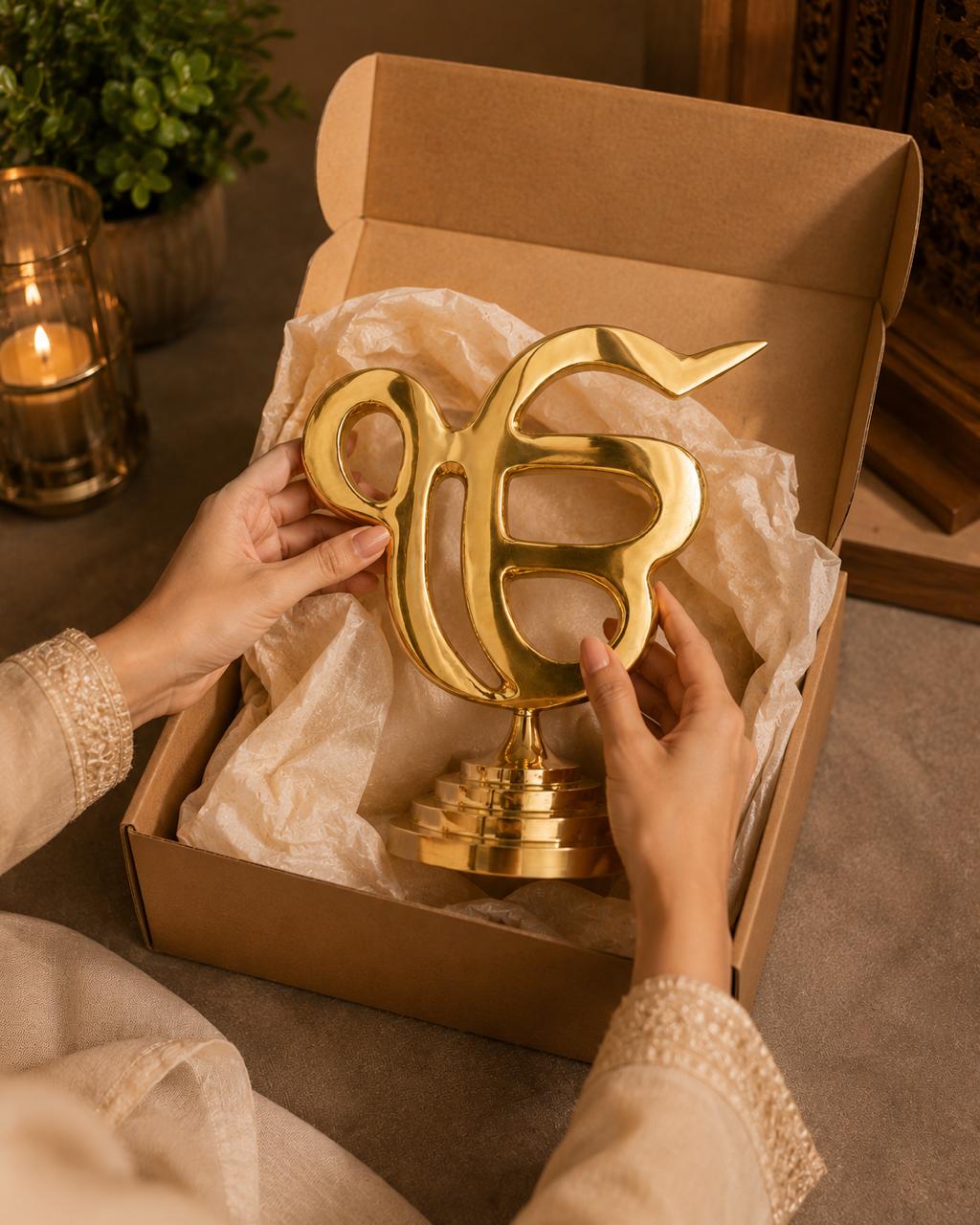 Ek Onkar Blessing Sculpture in Brass
