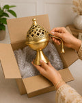Sacred Smoke Censer I Handcrafted Brass Incense Burner
