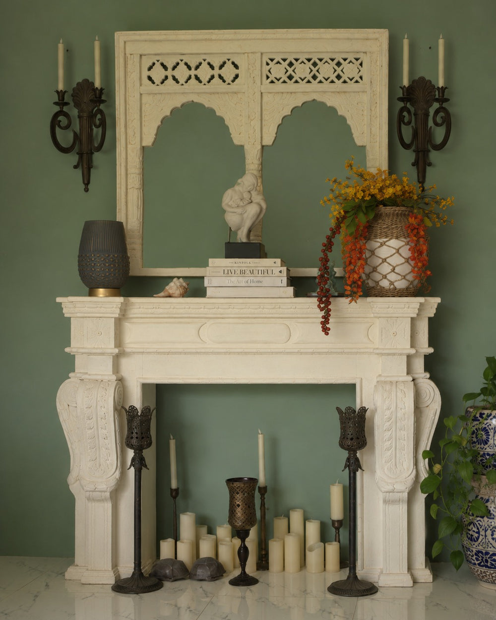 Patina Mantel Console