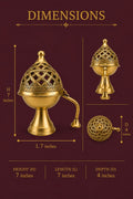 Sacred Smoke Censer I Handcrafted Brass Incense Burner