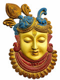 Shrinathji | Krishna - The Divine Presence in hand-coloured Brass