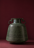 Verdigris Etched Brass Heritage Vessel - That Carries Civilizations