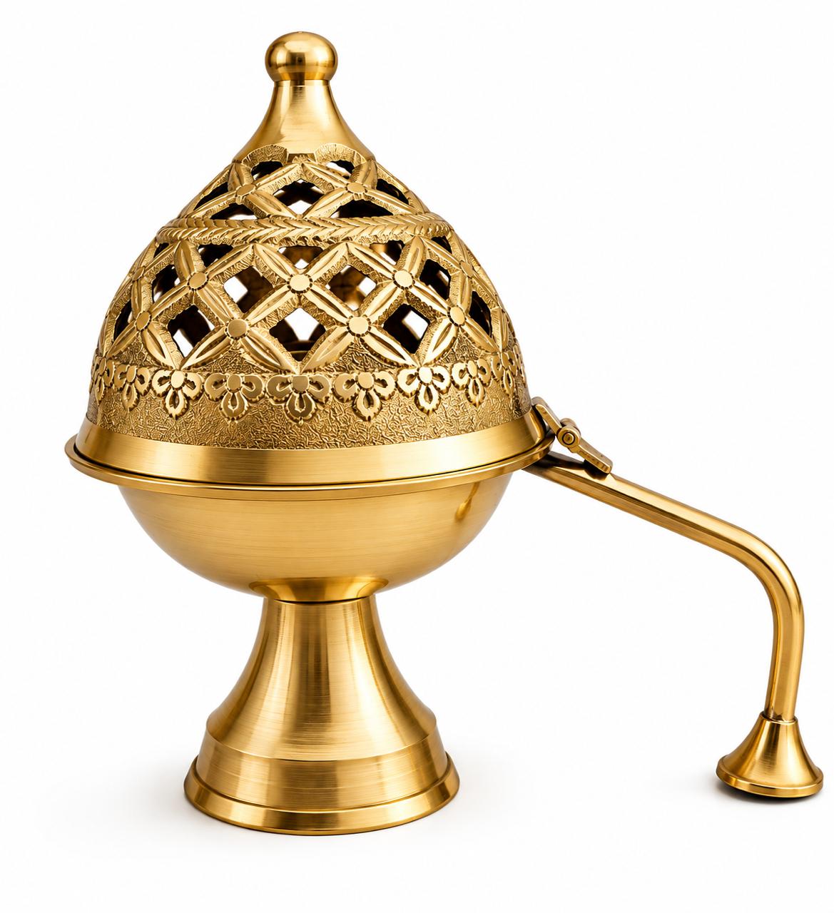 Sacred Smoke Censer I Handcrafted Brass Incense Burner
