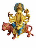 The Eternal Shakti | Coloured Brass Sculpture