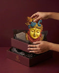 Shrinathji | Krishna - The Divine Presence in hand-coloured Brass