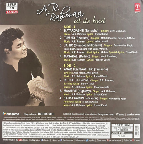 A R Rahman at its best LP Record