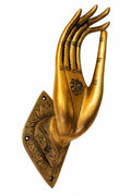 Mudra Brass Hand Sculptures - Set of 2