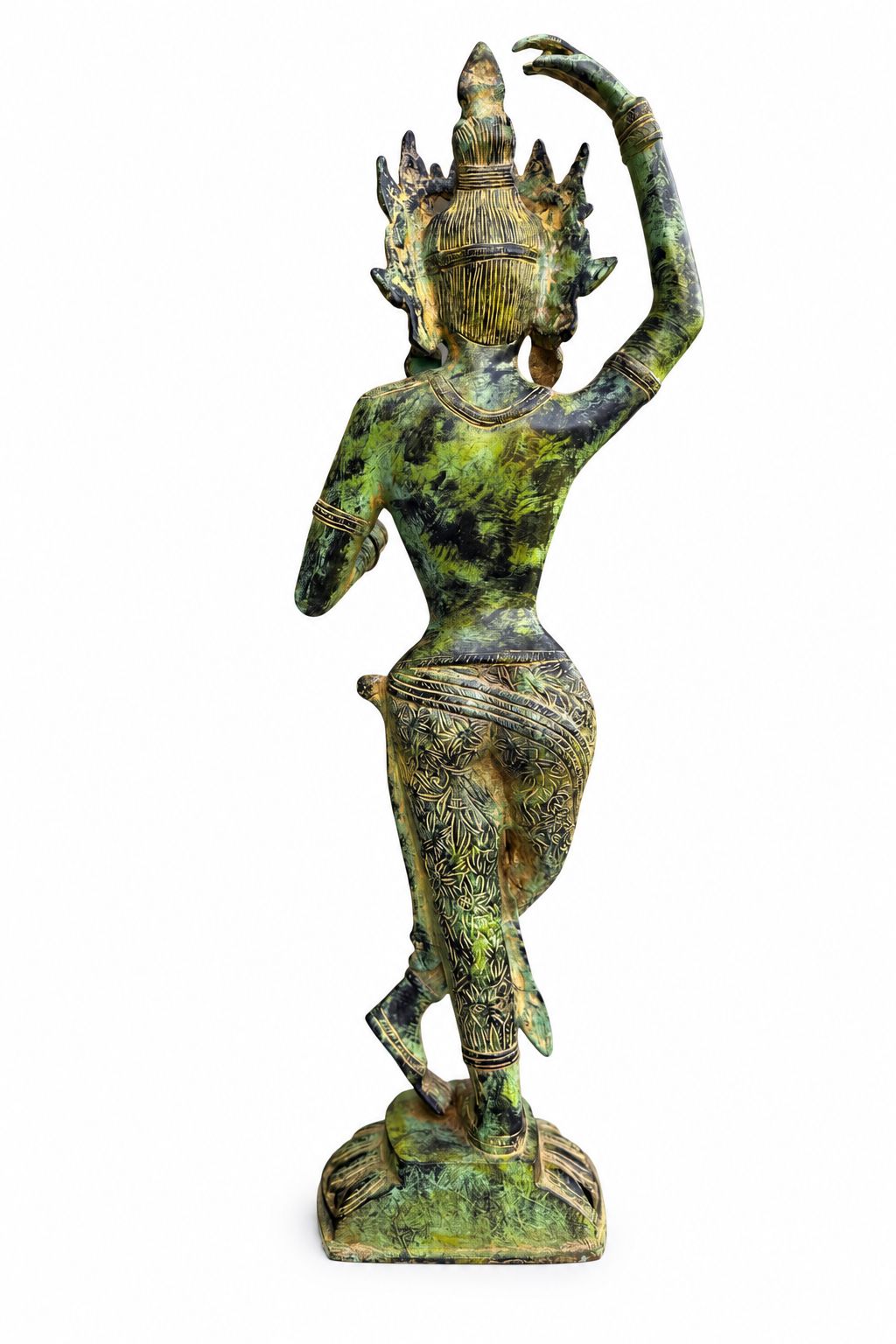 Apsara in Blue-Green Patina (24 inches)