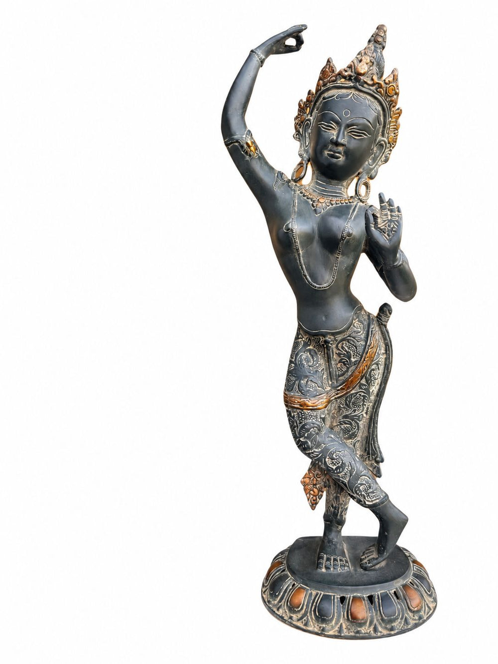 Apsara in Blue-Grey Patina (20 inches)