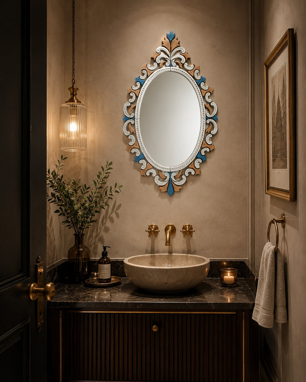 The Avignon Venetian Mirror | Venetian Grandeur, Handcrafted in India