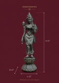 Balinese Bronze Shakti Sculpture in Bronze | 43-Inch Antique Finish Goddess Statue