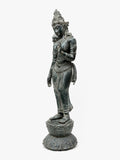 Balinese Bronze Shakti Sculpture in Bronze | 43-Inch Antique Finish Goddess Statue