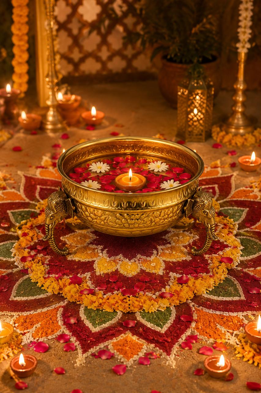 Gajraj Heritage Brass Urli