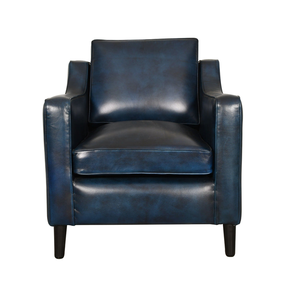 Fjord Lounge Genuine Leather Mid-Century Single Seater Sofa