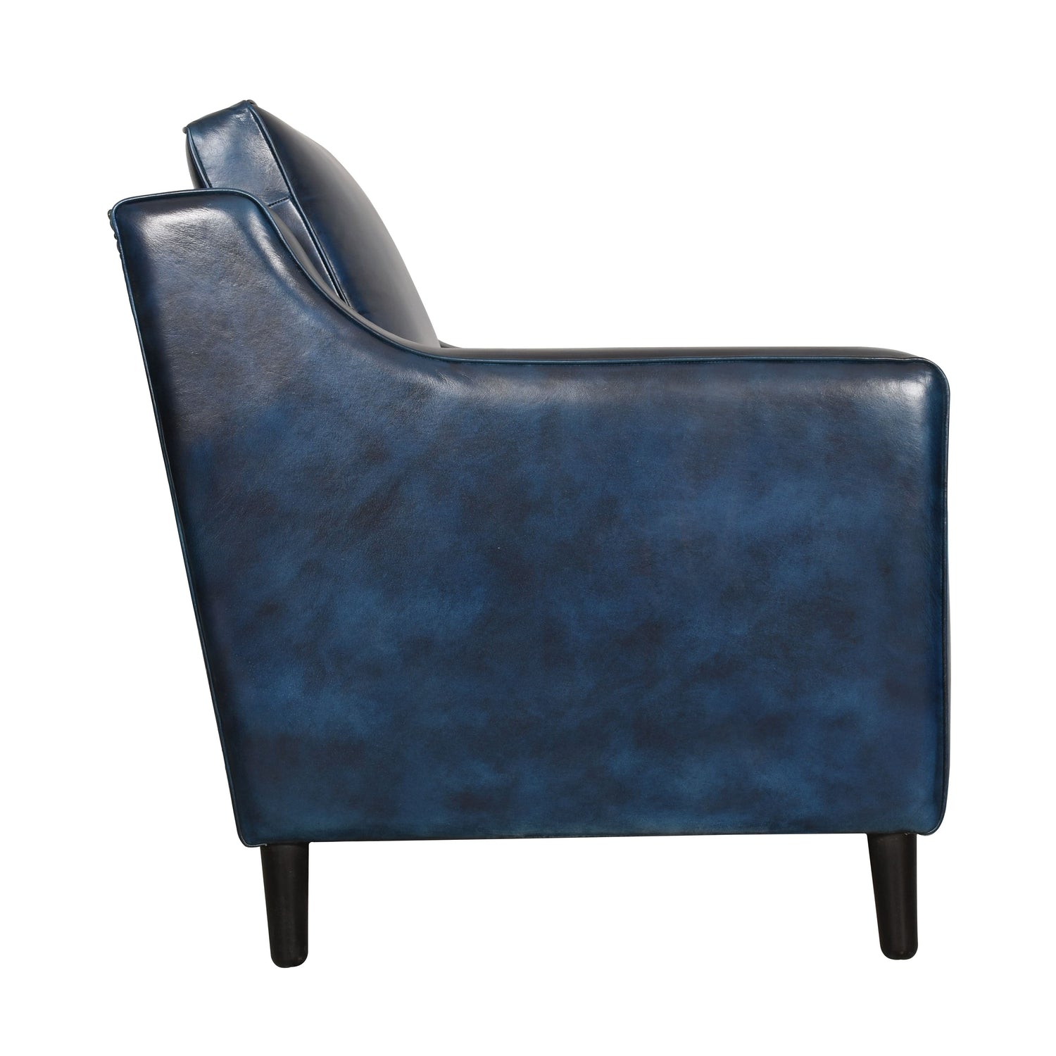 Fjord Lounge Genuine Leather Mid-Century Single Seater Sofa