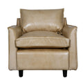 Dune Lounge Genuine Leather Mid-Century Single Seater Sofa