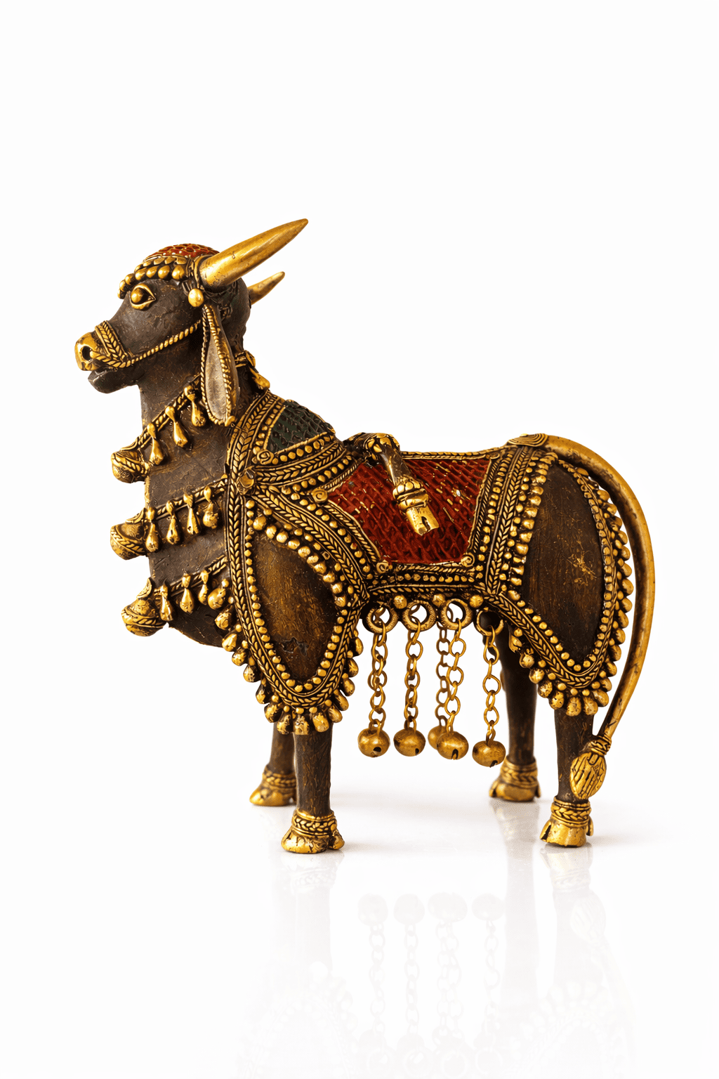 Dhokra Brass Royal Bull in Ornaments