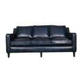 Fjord Lounge Genuine Leather Mid-Century Three Seater Sofa