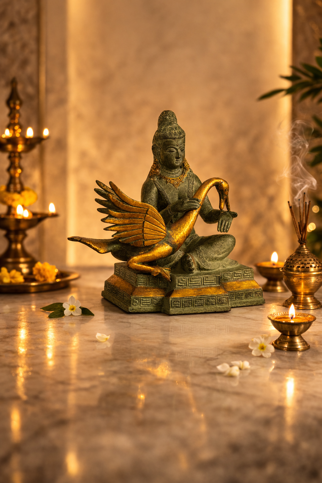 Buddha with Hamsa Blessing