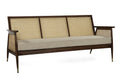 Jaisalmer Sheesham & Rattan Three-Seater Sofa