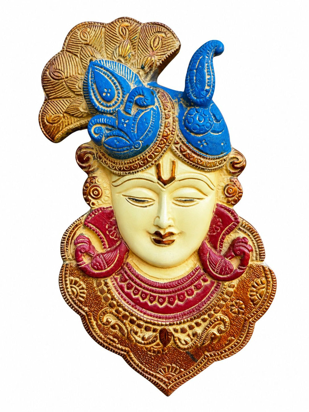 Krishna Face Relief Panel