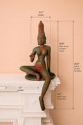 Chola Parvati in 20 inch in Lalitasana –(Inspired by Early Chola bronzes of Parvati, circa 1000 A.D.)