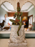 Chola Parvati in 20 inch in Lalitasana –(Inspired by Early Chola bronzes of Parvati, circa 1000 A.D.)