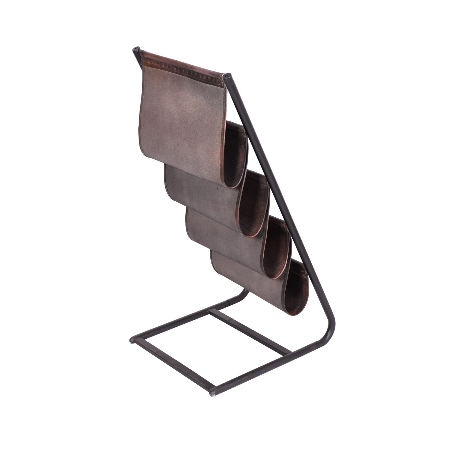 Linea Genuine Leather Iron Magazine Holder