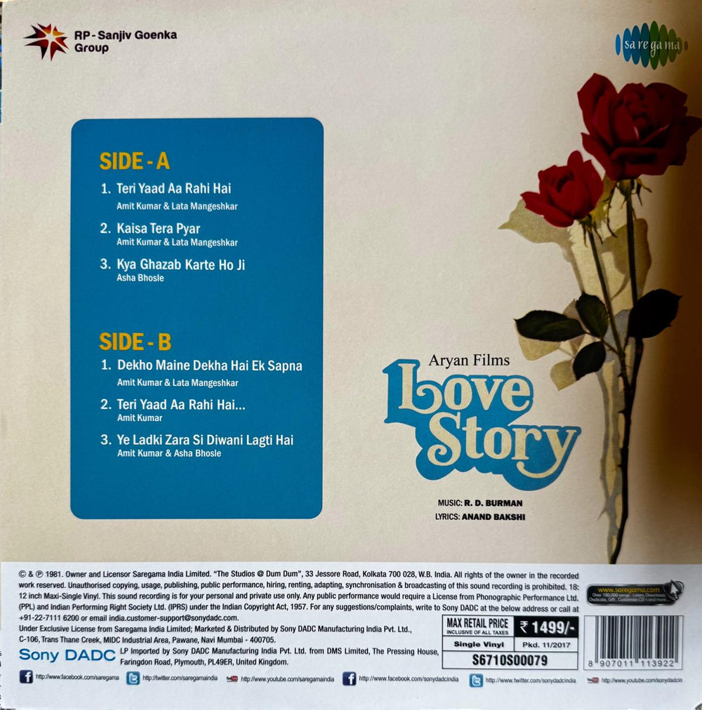 Love Story LP Record Special Edition