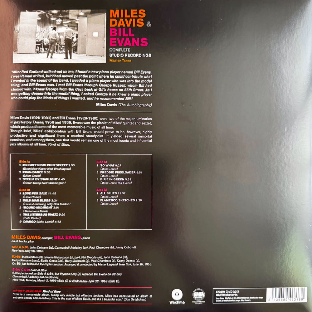 Miles Davis & Bill Evans - Complete Studio Recordings - Double LP