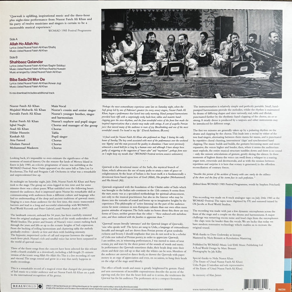 Nusrat Fateh Ali Khan - Live at WOMAD 1985