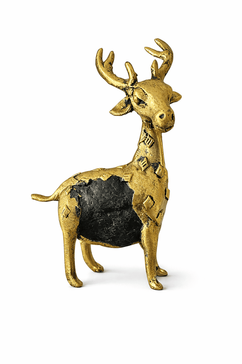 Rock Dhokra Deer Sculpture
