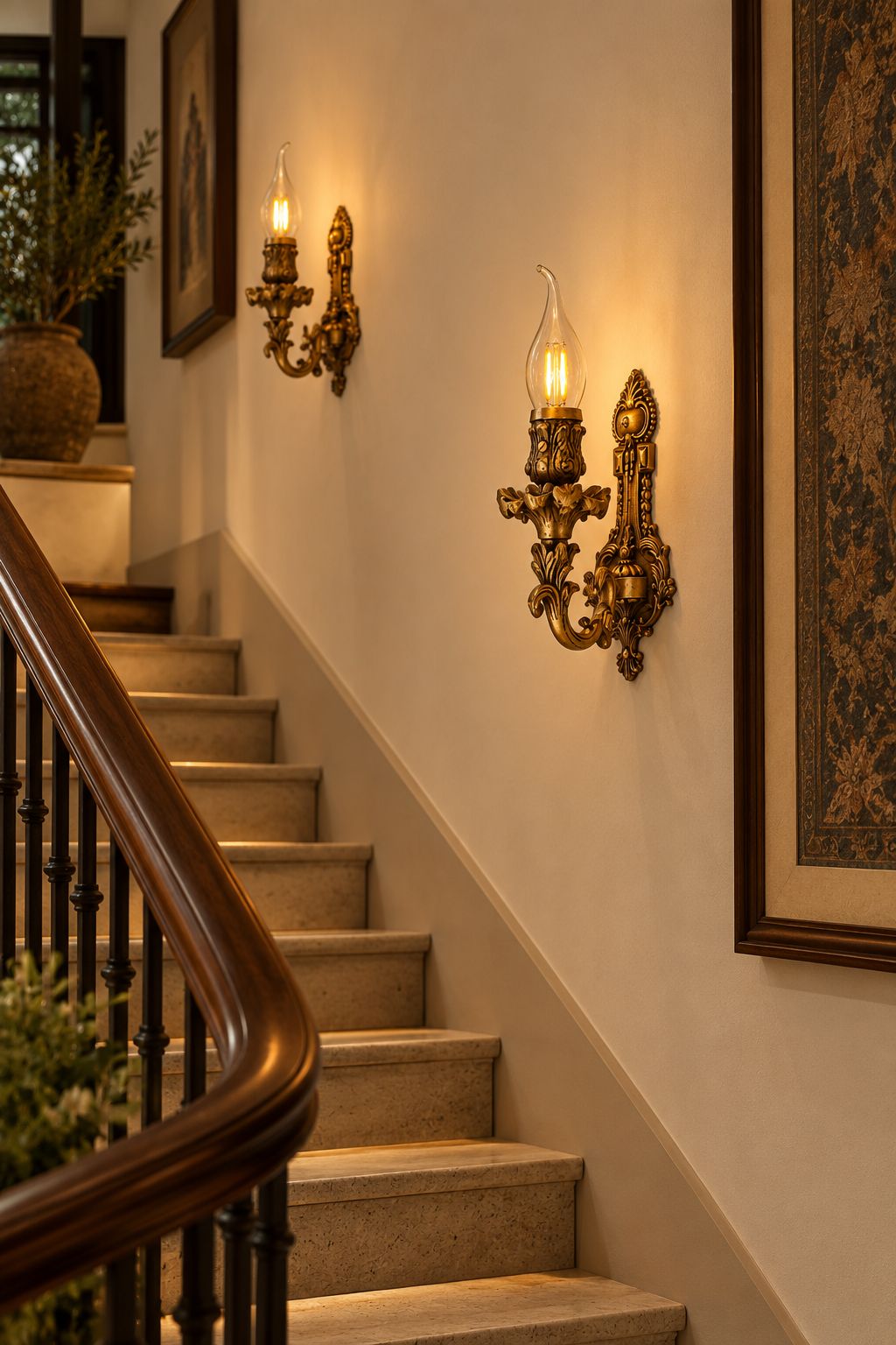 Single Brass Sconce - Ek Jyot