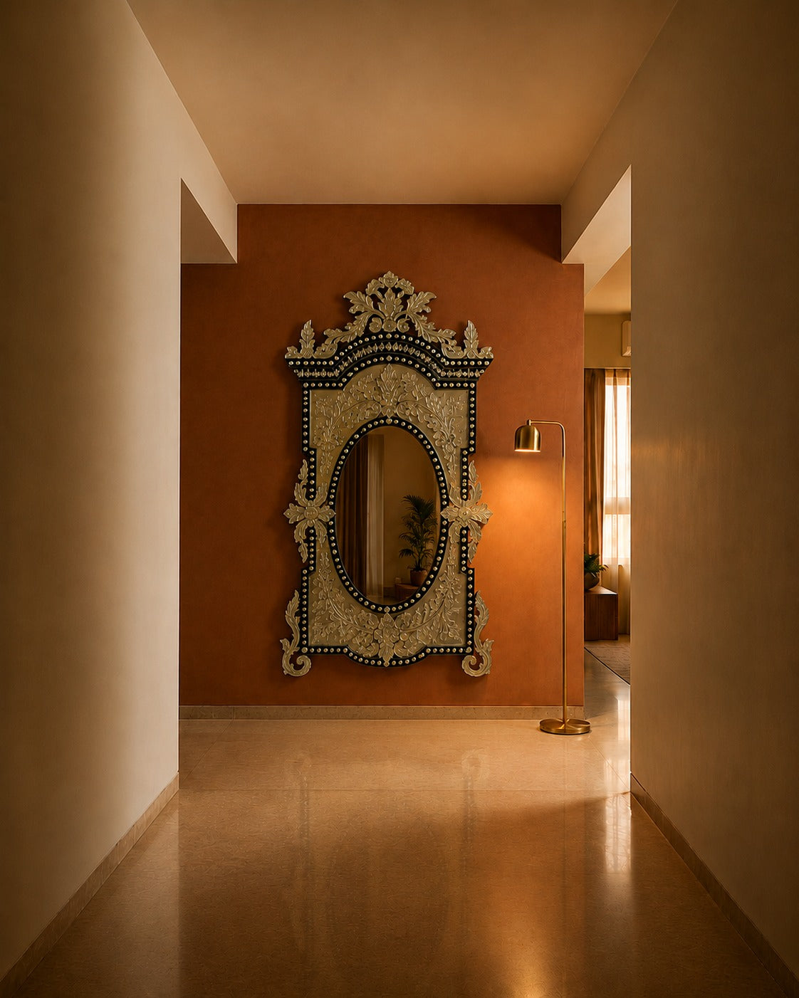 The Serenissima Venetian Mirror | Venetian Grandeur, Handcrafted in India