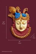 Shrinathji | Krishna - The Divine Presence in hand-coloured Brass