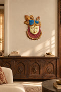 Shrinathji | Krishna - The Divine Presence in hand-coloured Brass