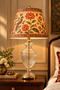 The Crystal Heirloom Brass Table Lamp (Arrives without Lamp Shade)