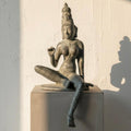 Chola Parvati in Lalitasana – Gray Patina (Inspired by Early Chola bronzes of Parvati, circa 1000 A.D.)