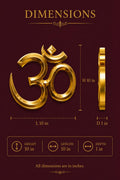 Sacred Om Wall Sculpture in Brass