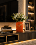 Enameled Ek Onkar Blessing Vase in Metal