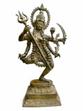 Balinese Bronze Goddess Kali Sculpture in Bronze | 17-Inch Antique Finish Goddess Statue
