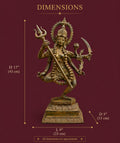 Balinese Bronze Goddess Kali Sculpture in Bronze | 17-Inch Antique Finish Goddess Statue